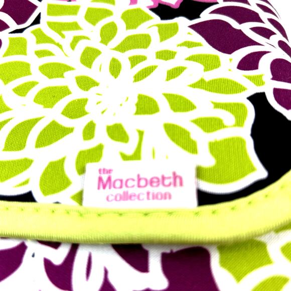 MacBeth Laptop or ipad Carrier  bag Cover Soft 11.5 x 13.5" purple pink lime - Picture 4 of 7
